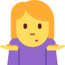 woman shrugging