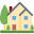 house with garden